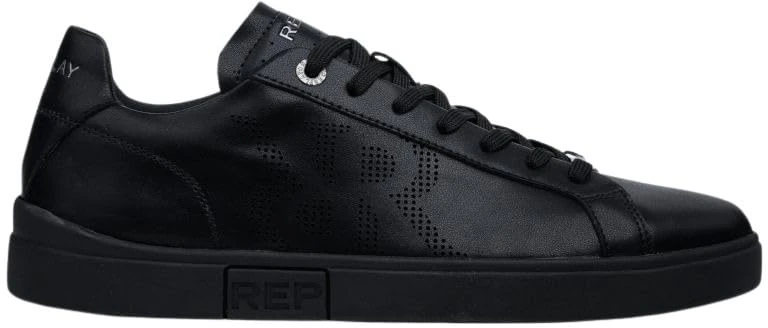 Replay Men Polys M Double Sneaker, 003 Black, 9 UK
