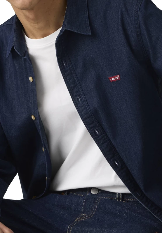 Levi's LS Battery Hm Shirt Slim Mookie Dark was, Mookie Dark Wash, S