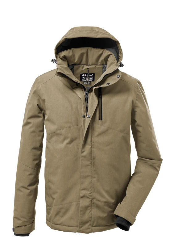 Killtec KOW 161 MN JCKT 37589-000 Men's Functional Jacket with Zip-Off Hood Taupe 6XL