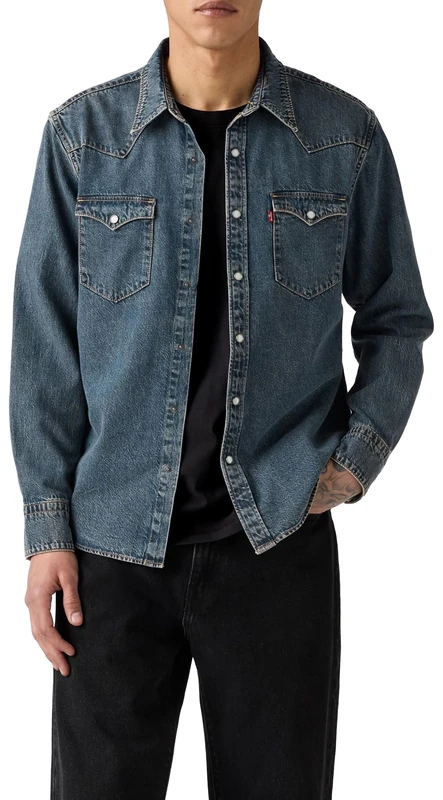 Levi's Barstow Western Standard Shirt - Freeport Brown, L