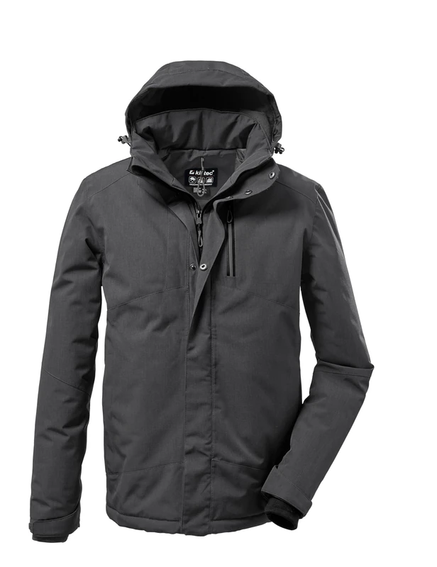 Killtec KOW 161 MN JCKT 37589-000 Men's Functional Jacket with Removable Hood Dark Steel 5XL