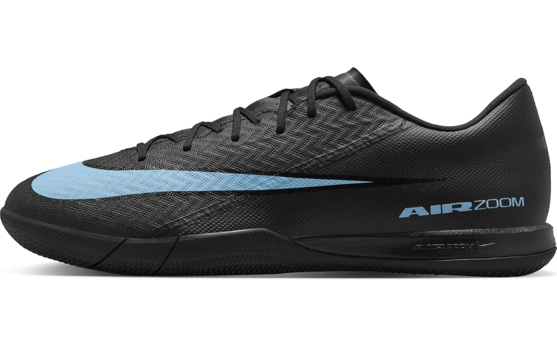 Nike Unisex Zoom Vapor 16 Academy IC Futsal Shoe, Black/Ice Blue, 10