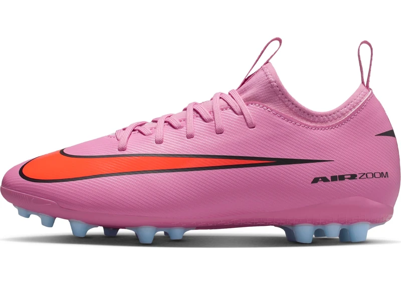 Nike Kids Jr Zoom Vapor 16 Academy Ag Football Shoes, Magic Flamingo/Black/Total CRI, 3.5