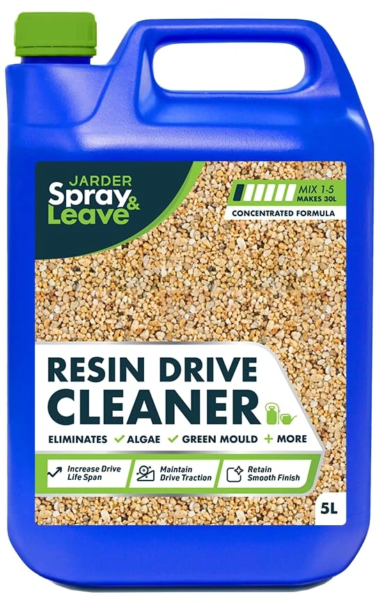 5L Jarder Resin Driveway Cleaner - Eliminates Algae and Green Mould - No Bleach or Acid - Completely Safe for Resin Driveways and Patios