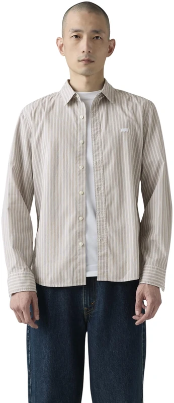 Levi's LS Battery Hm Shirt Slim Rory Stripe Bri, Rory Stripe Bright W, XL