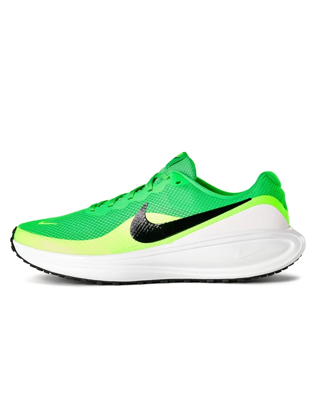 NIKE Boys Revolution 8 Sneaker, Green Shock Black Green Strike White, 7 UK