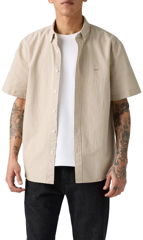 Levi's Ss Authentic Button Down Waylon Stripe H, Waylon Stripe Harves, XXL