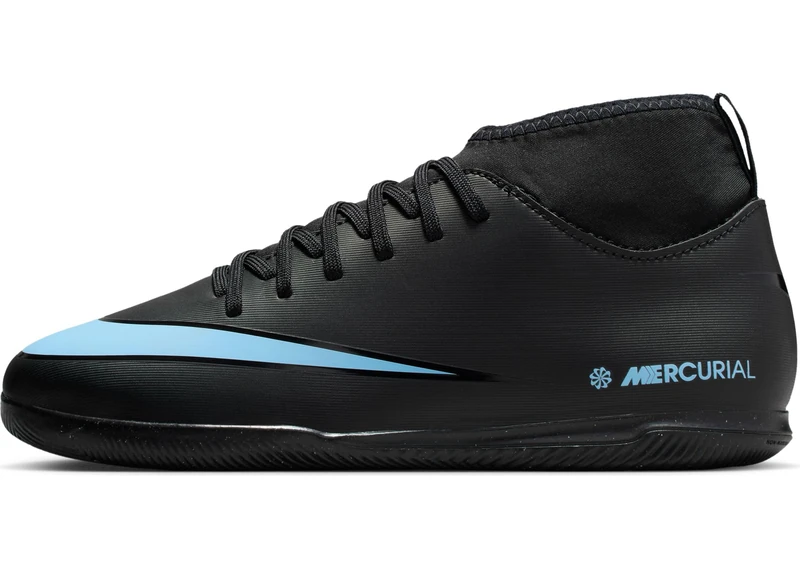 Nike Jr Superfly 10 Club Football Shoe, Black/Ice Blue, 5 UK