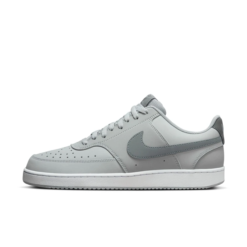 NIKE HM6193-077 Court Vision Low Men LT Smoke Grey/Smoke Grey-White UK 8.5