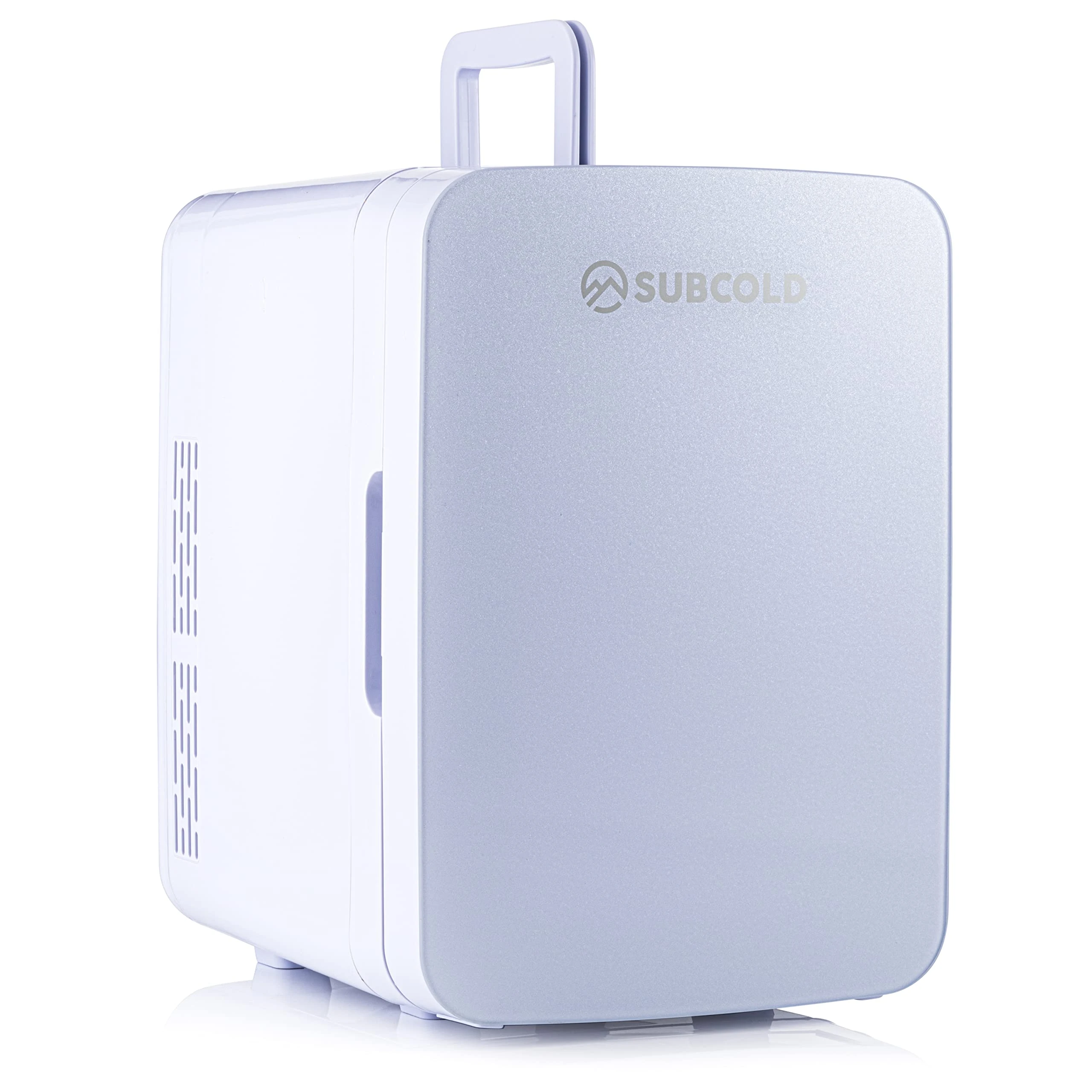 Subcold Ultra 10 Mini Fridge Cooler & Warmer | 3rd Gen | 10L capacity | Compact, Portable and Quiet | AC+DC Power Compatibility (White New)