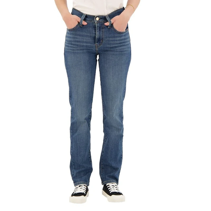 Levi's Women's 724 High Rise Straight Denim Jeans, Colour Way Back, Size 32 30, Way Way Back, 32W x 30L - Image 1