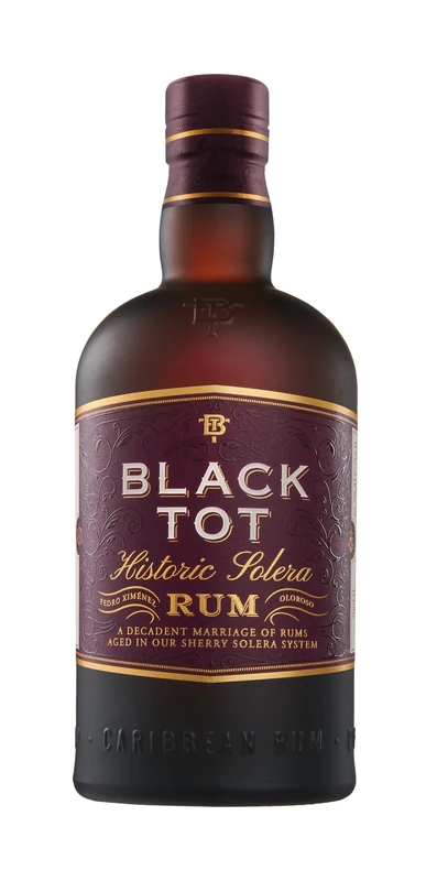 Black Tot Historic Solera Rum | 70cl | 46.2% | Notes of Dark Fruit, Coffee, and Chocolate | Perfect for Gifting