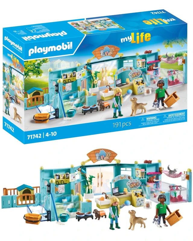 Playmobil | My Life | Animal Hotel | Animal Toy for Kids | Animal Figures Set | Toy for Children Aged 4+ | 71742