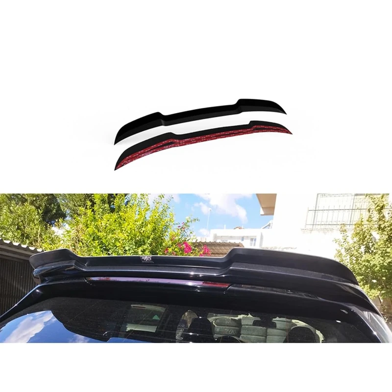Motordrome Roof spoiler (Spoiler Cap) compatible with BMW 1-Series (F40) M-Sport/128ti/M135i 2019-2024 (ABS Gloss black)