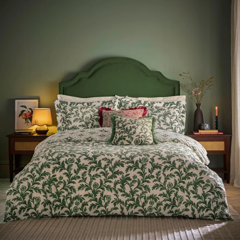 Seventy Three Hedera Printed Duvet Set - King - Verdie