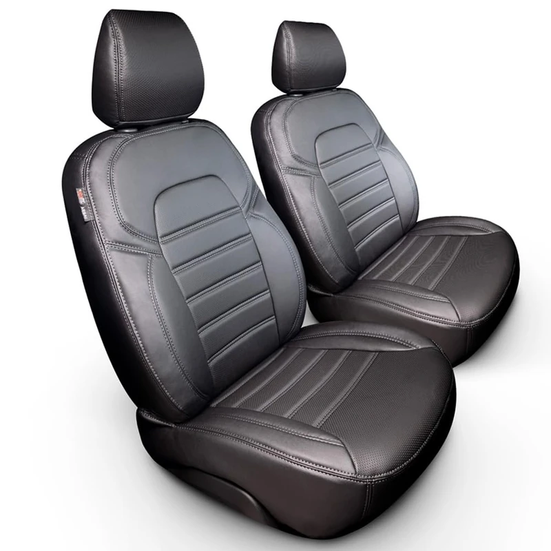 otoM New York Design Faux Leather Seat Covers 2+1 Compatible with Ford Transit Custom 2023- (Split Seat)