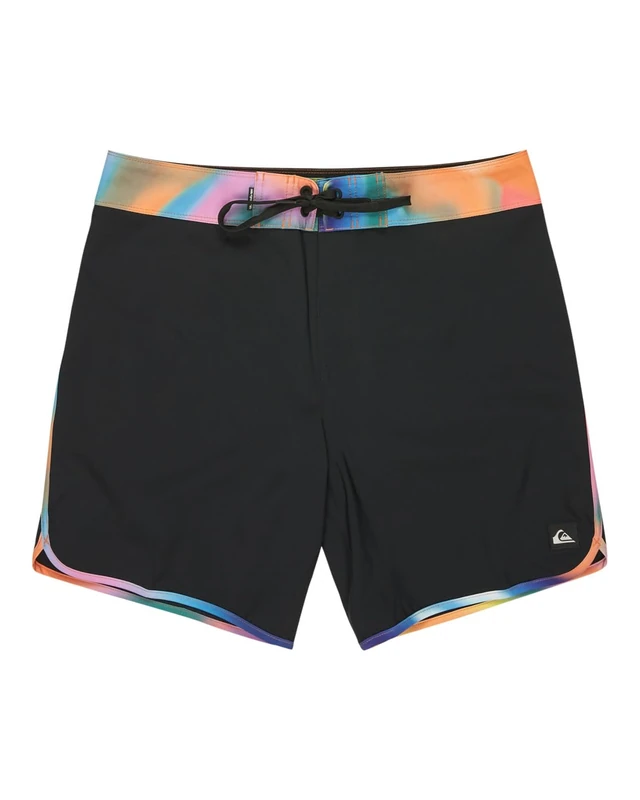 Quiksilver Board Shorts SURFSILK Scallop 18 Men's Green 34