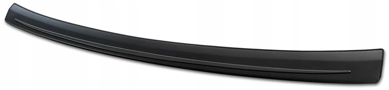 Avisa Matt Black Stainless Steel Rear bumper protector compatible with Audi Q4 e-tron (F4B) & Q4 e-tron Sportback (F4N) 2021- 'Ribs'