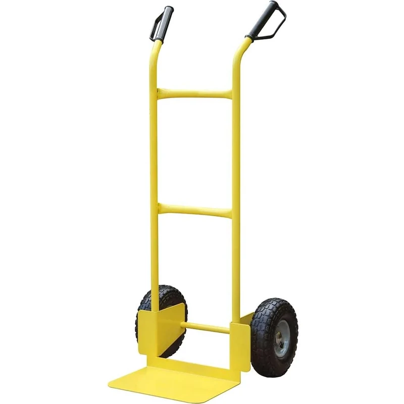 Faithfull FAITRUCKHD Heavy Duty Sack Truck, Hand Trolley for transporting large items, Load Capacity 200kg, Zinc-yellow