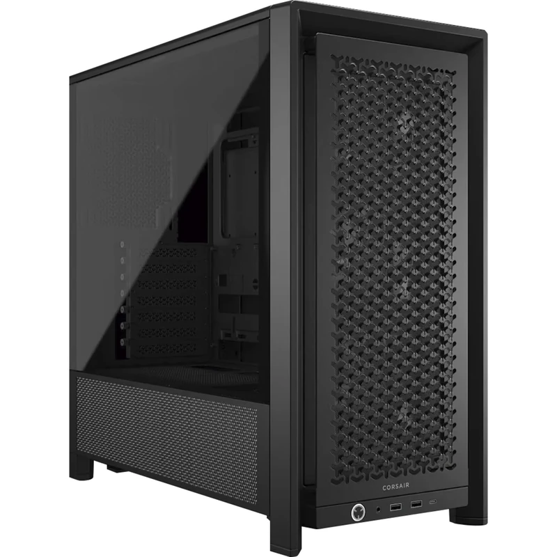 CORSAIR FRAME 4000D RS Modular Mid-Tower ATX PC Case – High Airflow, 3x Pre-Installed RS Fans, InfiniRail™ Fan Mounting System, ASUS BTF, MSI Project Zero, Gigabyte Project Stealth – Black