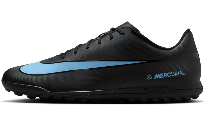 Nike Men's Vapor 16 Club Tf Football Shoe, Black/Ice Blue, 7