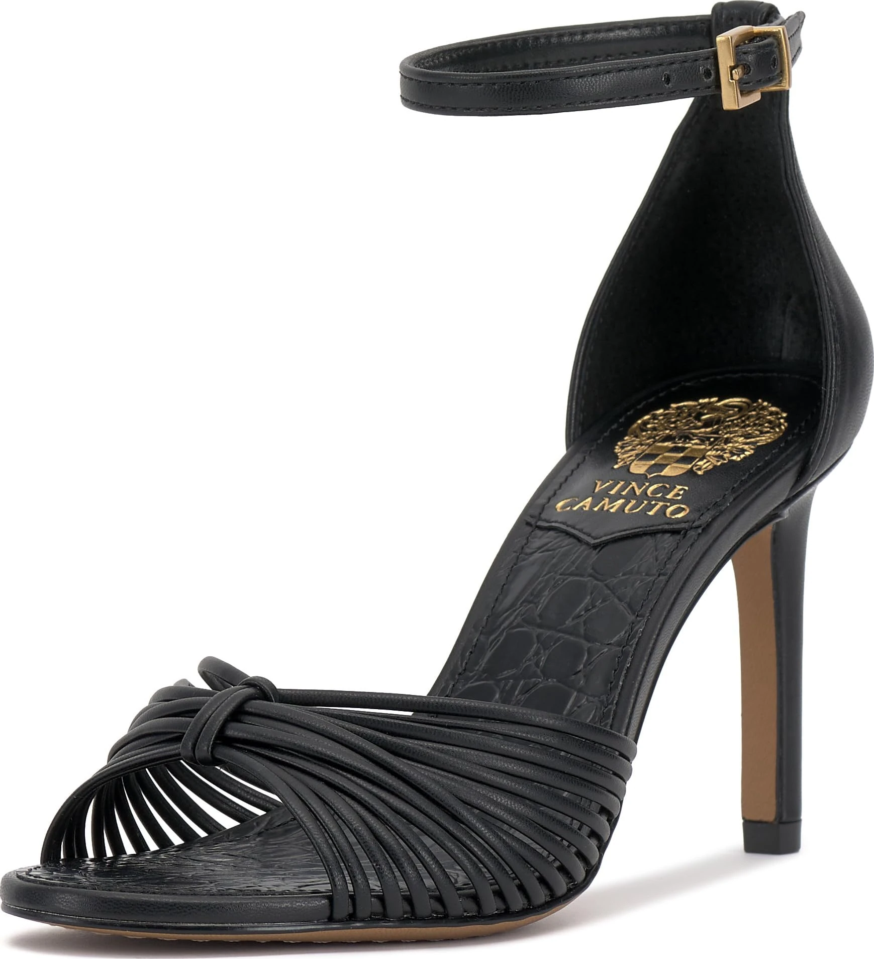 Vince Camuto Women's Blaine Heeled Sandal, Black, 9 UK