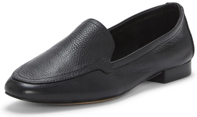 Vince Camuto Women's Cintha Loafer Flat, Black, 6.5 UK