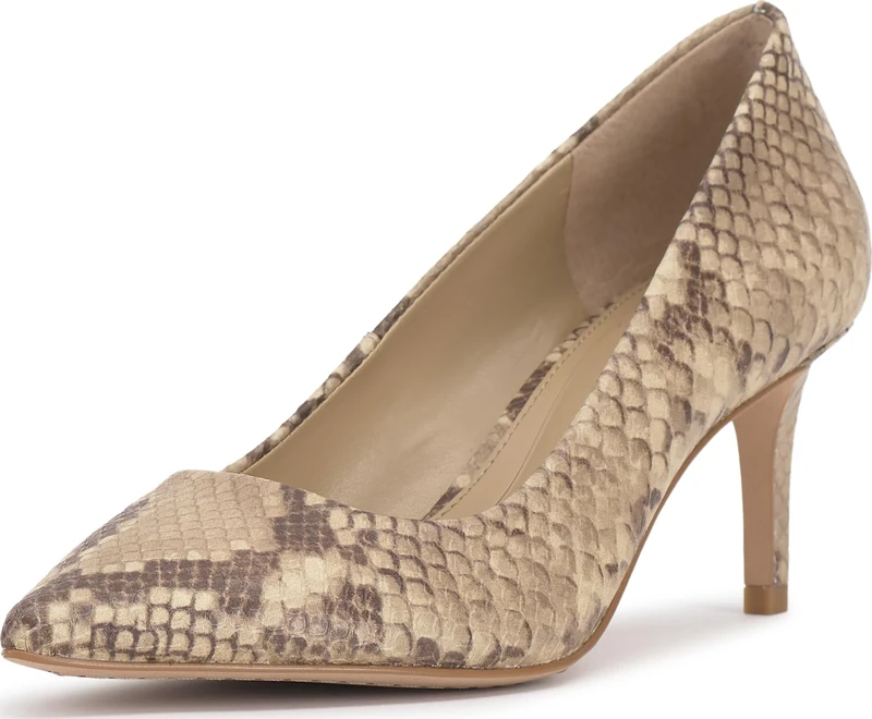 Vince Camuto Women's Kehlia-lw Pump, Taupe Snake Print, 10 UK