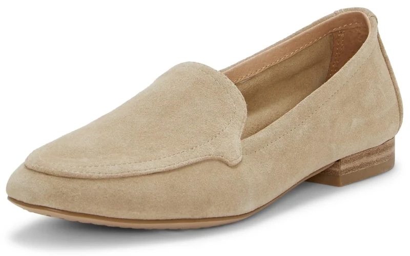 Vince Camuto Women's Cintha Loafer Flat, Tortilla Suede, 6.5 UK