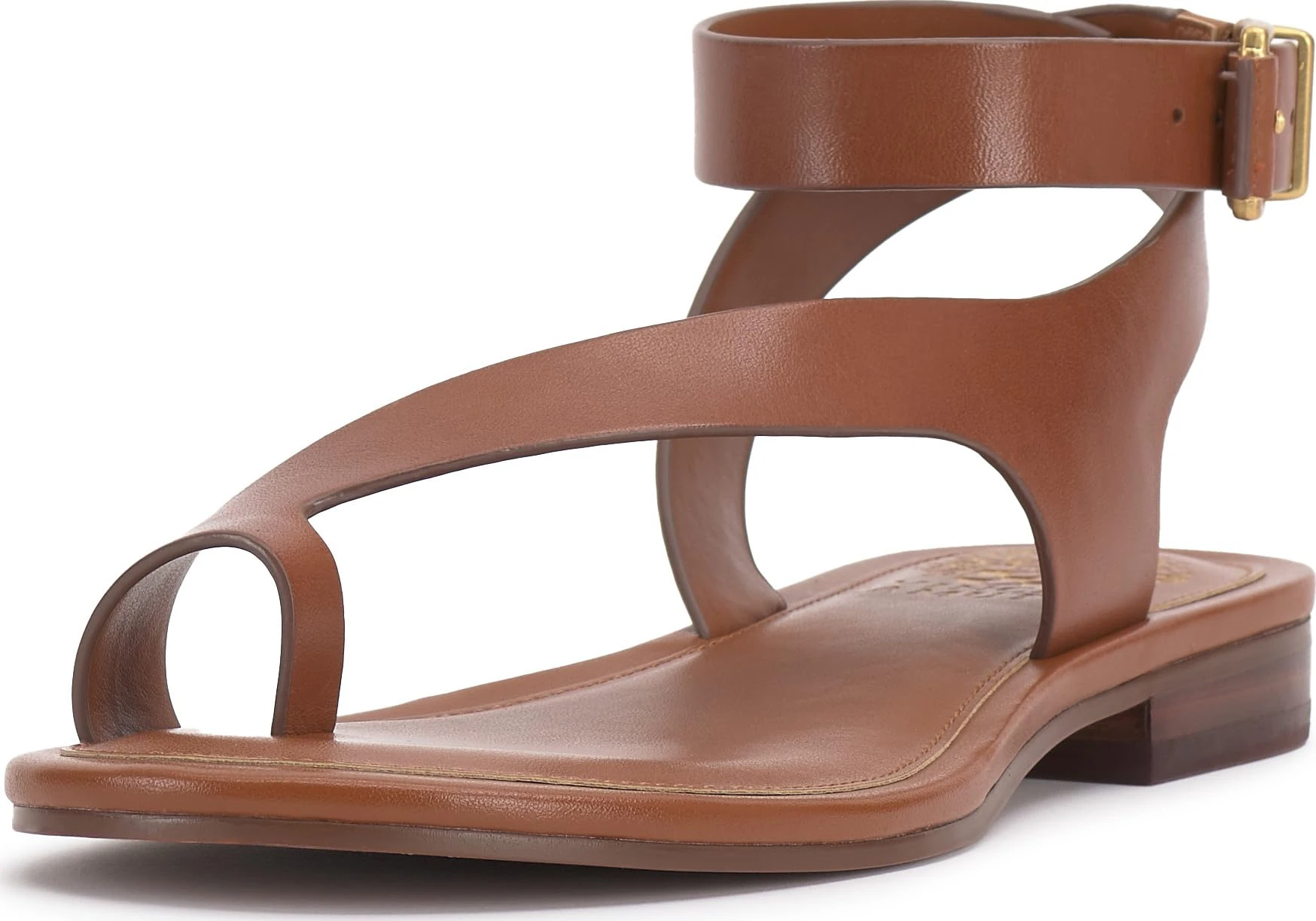 Vince Camuto Women's Liba Flat Sandal, Caramello, 3.5 UK