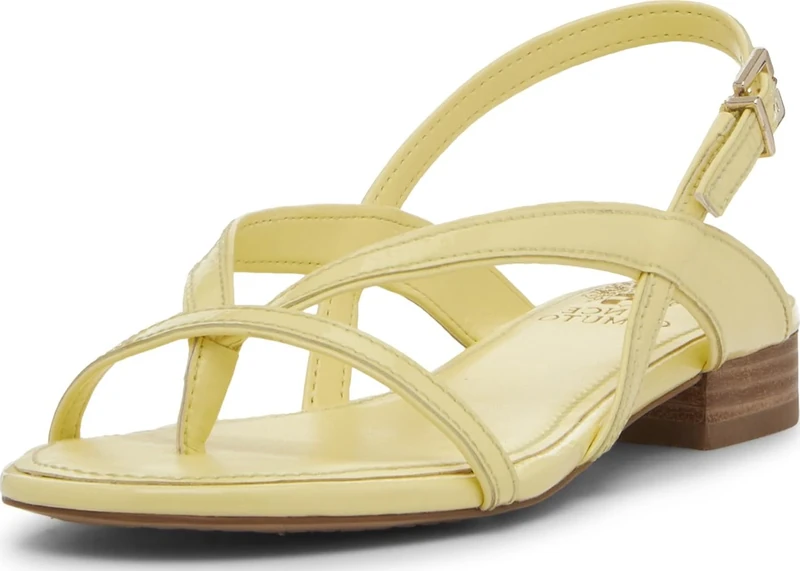 Vince Camuto Women's Melly Flat Sandal, Sunshine, 8 UK