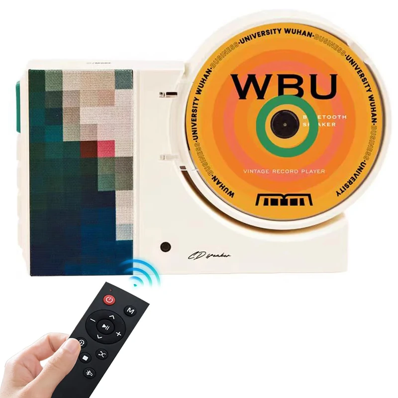 NEW/Mini Portable Retro CD Player, 4000mAh Bluetooth CD Player HiFi Sound Speaker Wall Mountable & Desktop CD Music Player with Remote Control Support USB/AUX 3.5mm for Home, Kids, Kpop, Gift