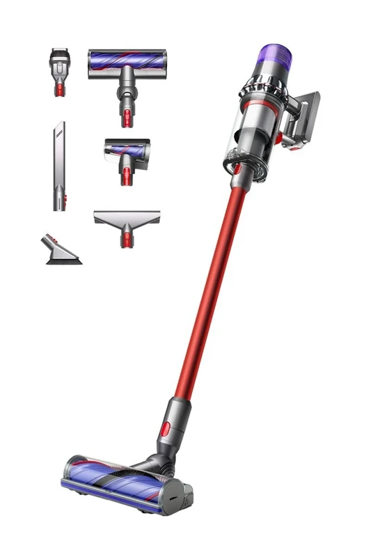 Dyson V11 Extra Cordless Stick Vacuum Cleaner, 158 AW, 60min, Hair de-tangling (Nickel/Red)