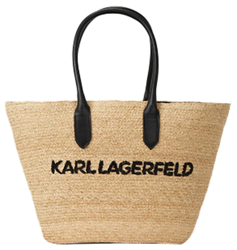 KARL LAGERFELD B.V k/essential Large Beach Bag for Women Natural One Size Natural, Large K/Essential Beach Bag