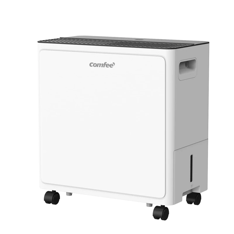 COMFEE' 30L/DAY Dehumidifier for Home, Low Noise Level, Continuous Drainage with Drain Hose, Smart App Control, Side-Access Water Tank, Ideal for Bedroom, Bathroom, Laundry, Attic, Basement, Office