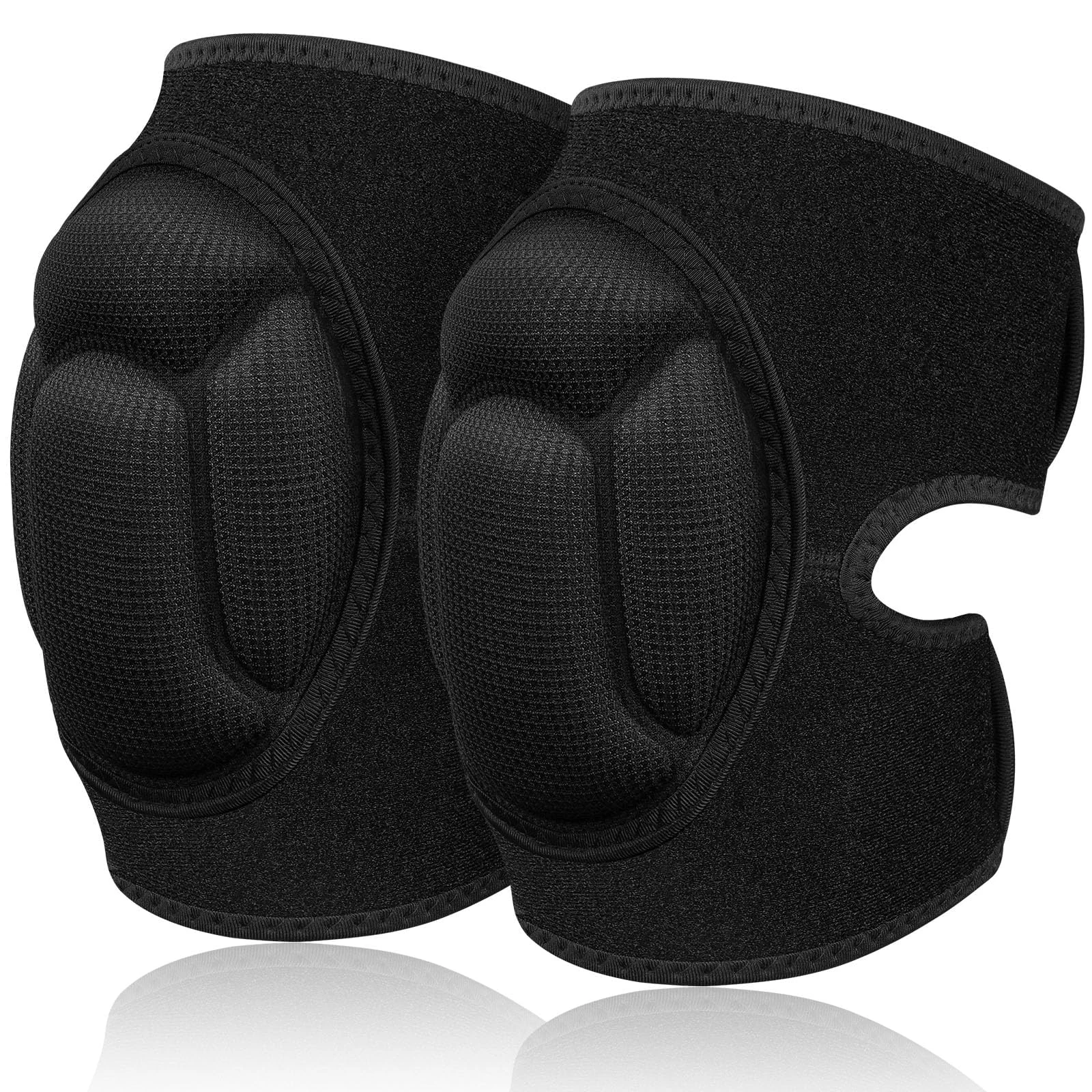 flintronic 1 Pair Knee Pads Work, 20MM Thick Knee Pads Gardening, Anti-Slip Collision Avoidance Knee Sleeve for House Cleaning, Construction, Flooring, Garden(M)