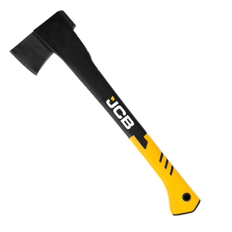 JCB Splitting Axe, 20” (50cm) Reinforced Fiberglass Handle, Ergonomic Anti-Slip Grip, Protective Sheath Included