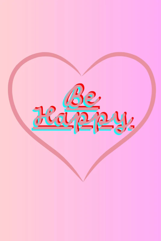 BE HAPPY: blank lined Notebook 120 pages. - Image 1