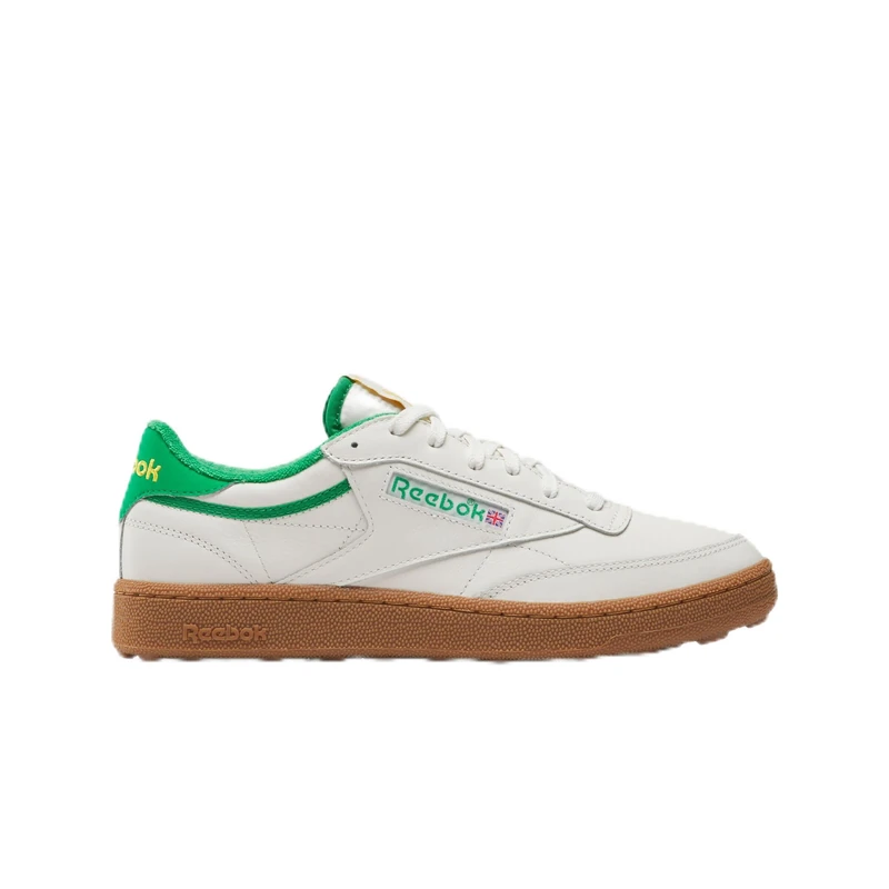 Reebok Men's Club C Golf Sneaker, Chalk/Classic Green, 38.5