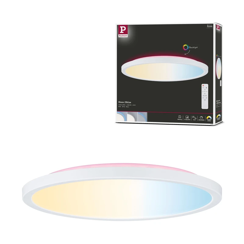 Paulmann Atria Shine PL Sep Switch 19W TunW RGB 290mm White Plastic 71191