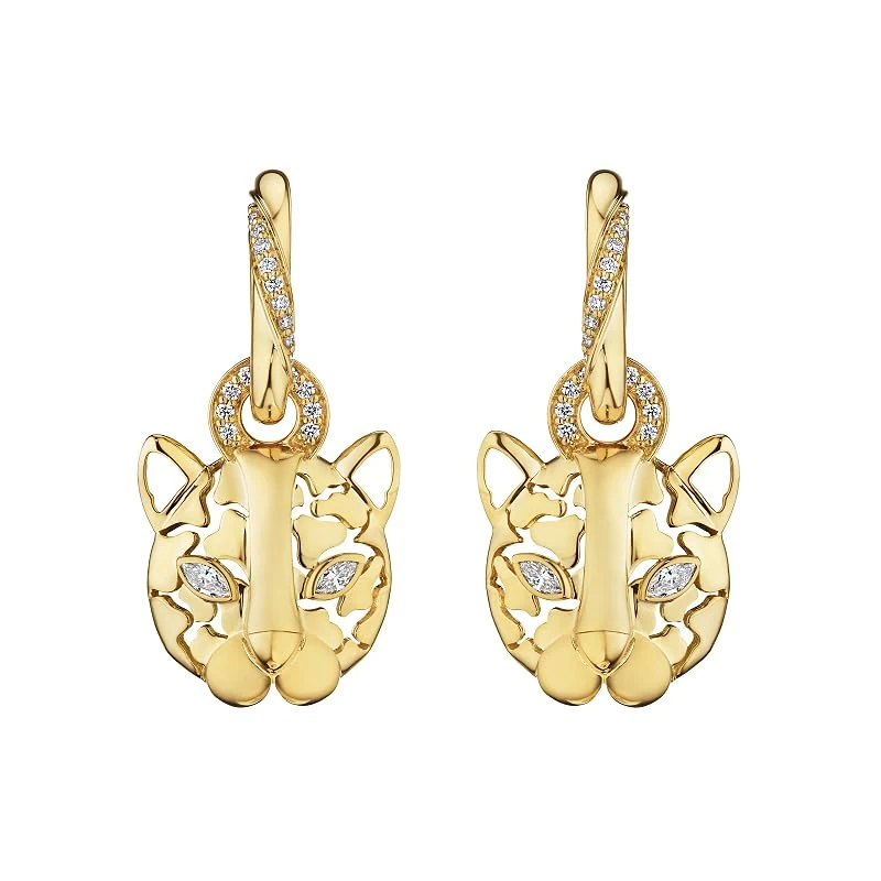 Hueb,18k Onsa Yellow Gold Earring With 0.36 Cts Vs-Gh Diamonds,ONE SIZE