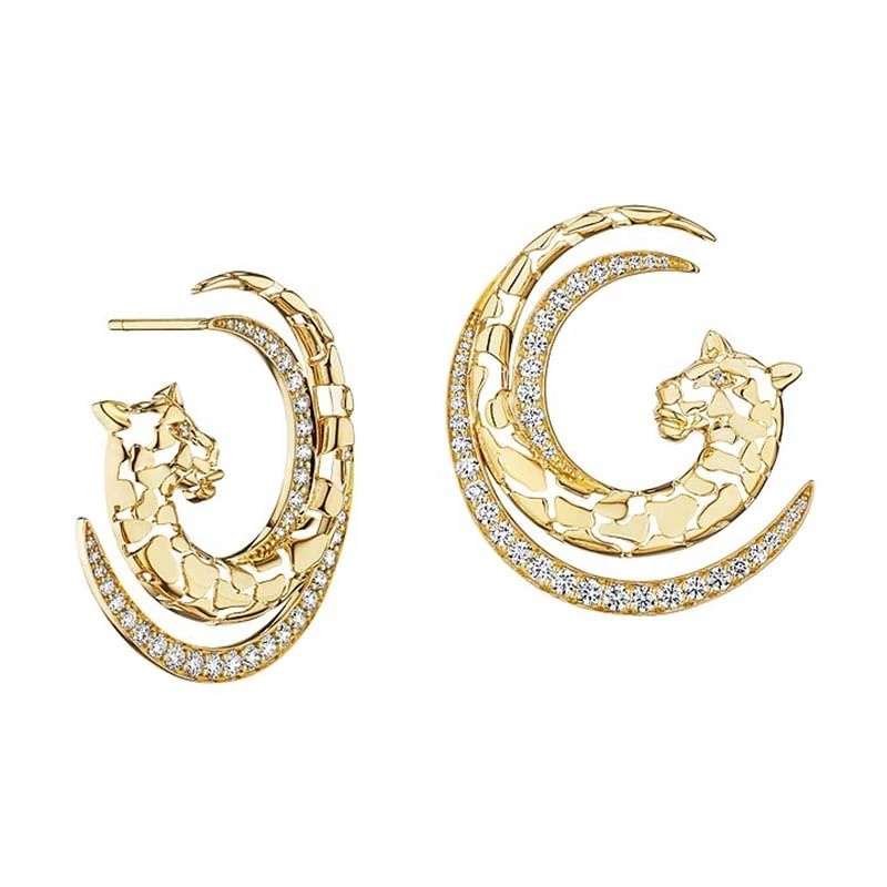 Hueb,18k Onsa Yellow Gold Earring With 1.43 Cts Vs-Gh Diamonds,ONE SIZE