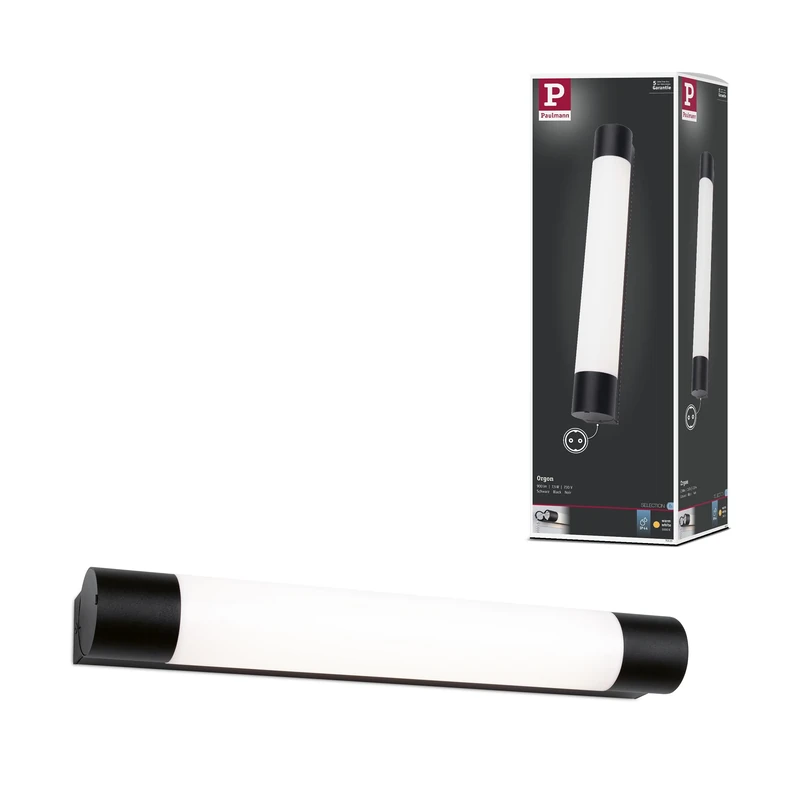 Paulmann WD Orgon IP44 Socket LED 7.5W 440 mm Black 230V Metal/Acrylic 71213