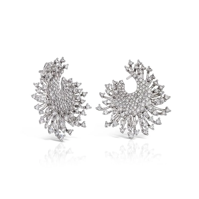 Hueb 18k White Gold Earring 2.33 Ct VS-GH Diamonds - One Size