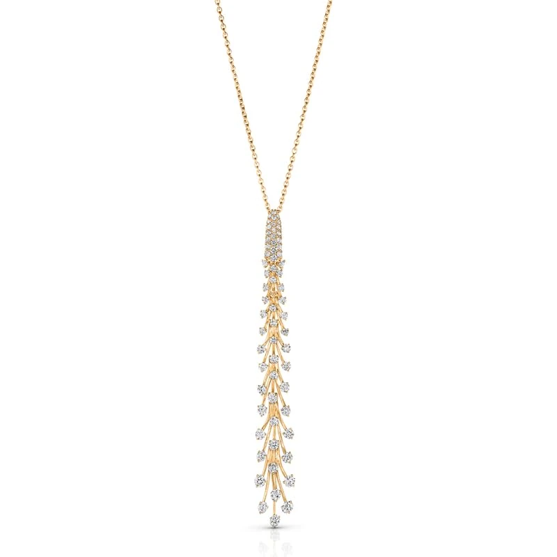 Hueb,18k Luminus Yellow Gold Necklace With 3.04 Cts Vs-Gh Diamonds,24"