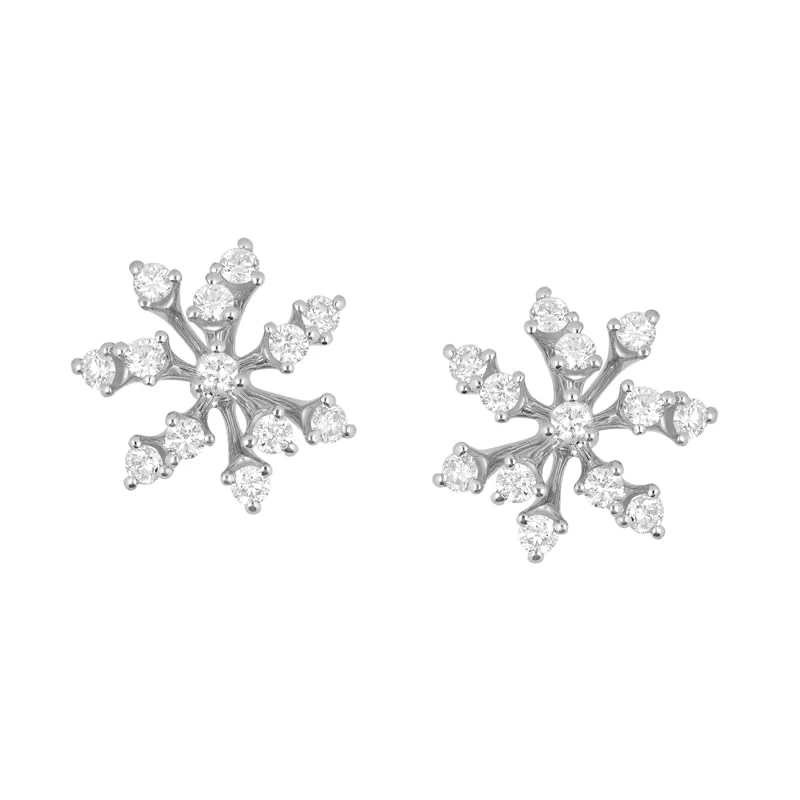 Hueb,18k Luminus White Gold Earring With 0.38 Cts Vs-Gh Diamonds,ONE SIZE