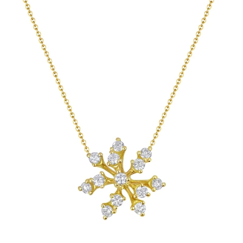 Hueb,18k Luminus Yellow Gold Necklace With 0.21 Cts Vs-Gh Diamonds,18"