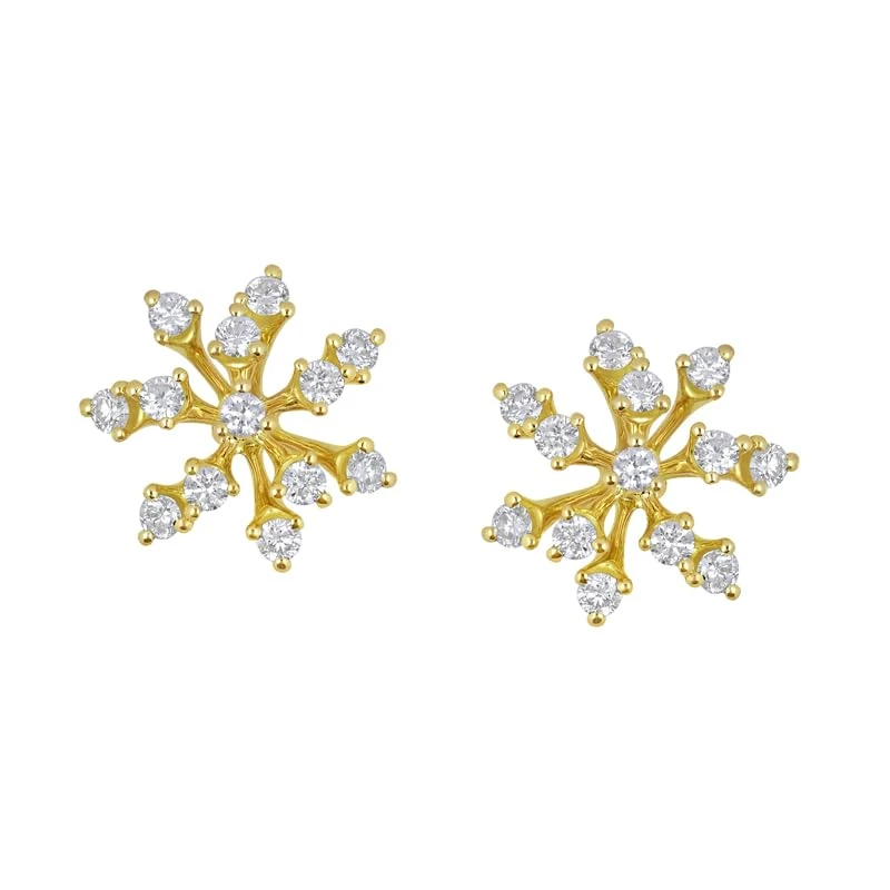 Hueb,18k Luminus Yellow Gold Earring With 0.40 Cts Vs-Gh Diamonds,ONE SIZE