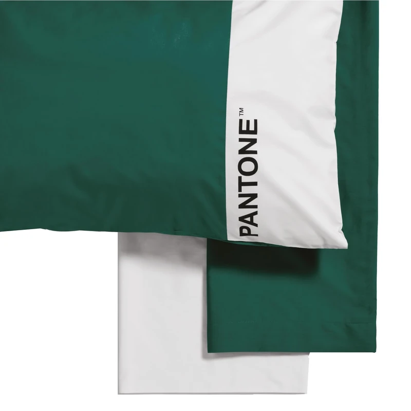 osama home Pantone – Complete Bed Set with Double Bed Sheets 180 x 280 cm + Fitted Sheet 130 x 200 cm with Elastic Bands for Mattress up to 30 cm High + 1 Pillow Case 50 x 80 cm