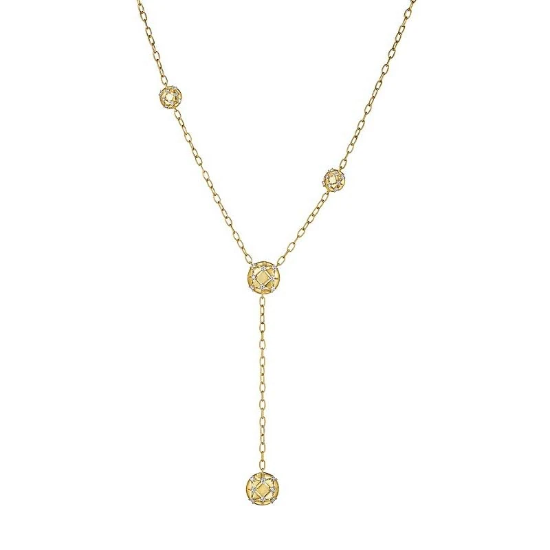 Hueb,18k Estelar Yellow Gold Necklace With 1.08 Cts Vs-Gh Diamonds,18"